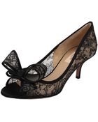 Valentino Couture Bow Lace Pump - Lyst