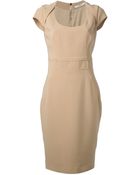 Givenchy Scoop Neck Shift Dress - Lyst