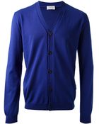 Jil Sander Vneck Cardigan - Lyst