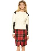 McQ by Alexander McQueen Cable Sweater - Lyst