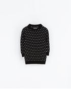 Zara Polka Dot Polo Shirt with Gathering - Lyst