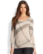 Burberry Brit Reversible Woolcashmere Sweater - Lyst