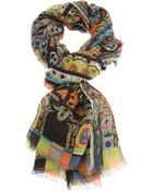 Etro Printed Scarf - Lyst