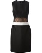 Giambattista Valli Jacquard Band Dress - Lyst