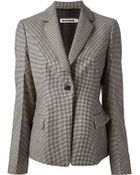 Jil Sander Micro Check Jacket - Lyst