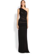 Roberto Cavalli Oneshoulder Gown - Lyst