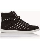 Forever 21 Forever Cool Spiked High-Tops - Lyst