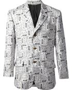 Moschino 'Tags' Blazer - Lyst