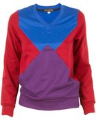 Ostwald Helgason Color Block Sweatshirt - Lyst