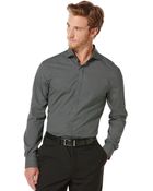 Perry Ellis Long Sleeve Micro Fluer Shirt - Lyst