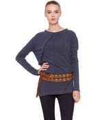 Donna Karan New York Doublewrap Grommet Belt - Lyst