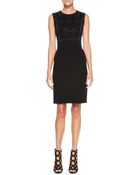 Escada Sleeveless Windowpane Dress - Lyst