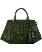 Brahmin La Scalla Arden Leather Satchel - Lyst