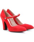 Miu Miu Suede Pumps - Lyst