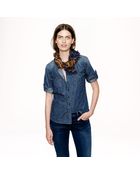 J.Crew Keeper Chambray Shirt in Star Dot - Lyst