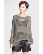 Vince Shadow Stripe Boatneck Sweater - Lyst