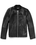 Alexander Wang Distressed Shearling Bomber Jacket - Lyst