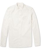 Folk Grandadcollar Cotton Shirt - Lyst