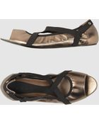 Marni Peep-Toe Ballet Flats - Lyst