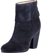 Rag & Bone Newbury Classic Suede Boot Navy - Lyst