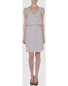 Velvet Short Dress - Lyst