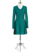 Jessica Simpson V Neck Sweater Dress - Lyst