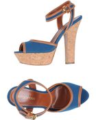 Sergio Rossi Platform Sandals - Lyst