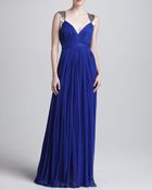 Catherine Deane Dasha Long Pleated Gown - Lyst