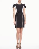 Rebecca Taylor Twotone Crepe Dress - Lyst