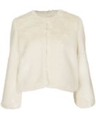 Topshop Petite Faux Fur Jacket - Lyst
