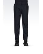 Emporio Armani Trouser with Tucks - Lyst