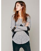 Free People We The Free Flying V Hacci - Lyst