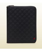 Gucci Rubber Ssima Leather Ipad Case - Lyst