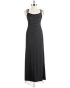 Xscape Beaded Illusion Back Gown - Lyst