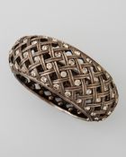 Jose & Maria Barrera Crystal-Encrusted Lattice Bracelet - Lyst