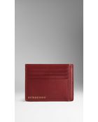 Burberry Sartorial Leather Card Case - Lyst
