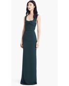 Burberry Prorsum Double Georgette Gown - Lyst