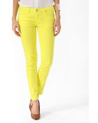 Forever 21 Ankle Length Denim Skinny Jeans - Lyst