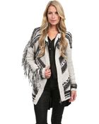 Free People Fringe Cardigan - Lyst