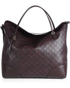 Gucci Bree Ssima Leather Tote - Lyst