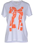 M. Grifoni Denim Short Sleeve T-Shirt - Lyst