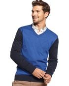 Tommy Hilfiger American Argyle Vneck Sweater - Lyst