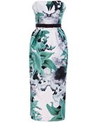 Bibhu Mohapatra Sage Palash Strapless Dress - Lyst