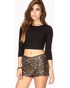 Forever 21 Confetti Sequined Shorts - Lyst