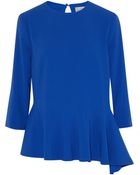 Preen By Thornton Bregazzi Dillon Crepe Peplum Top - Lyst