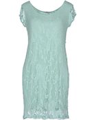 Gold Case Short Dress - Lyst