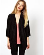 Asos Kimono in Velvet Stripe - Lyst