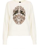 Topshop Bird Crest Angora Jumper By Boutique - Lyst