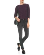 Current/Elliott Charcoal Leopard Corduroy Jeans - Lyst