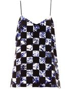 Tibi Rococo Checkprint Silk Cami - Lyst